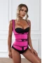 Women‘s Rose Latex Underbust Sport Girdle Waist Trainer