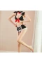 Maid Cosplay Costume V-neck Lingerie Set