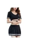 Round Neck Crop Tops and Mini Skirt Roleplay Sexy Lingerie for Women