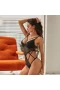 Women's Sexy Floral Lace Mesh Sheer Teddy Bodysuit Lingerie One Piece