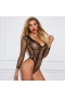 Sexy Lace Flexible Fishnet Teddy Lingerie Mesh Bodysuit